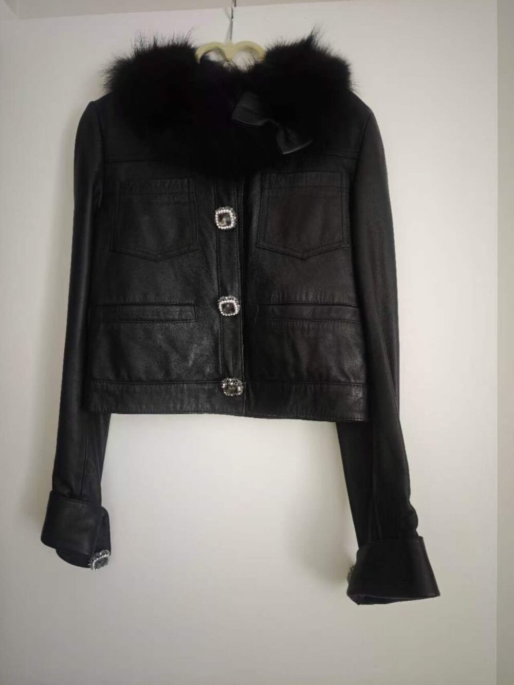 Black Leather Jacket Small